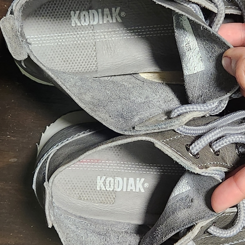 Kodiak Canada Boots Chukka Women's Size 7.5 Grey Nubuck Leather Lace Up 419103GY - Picture 10 of 14